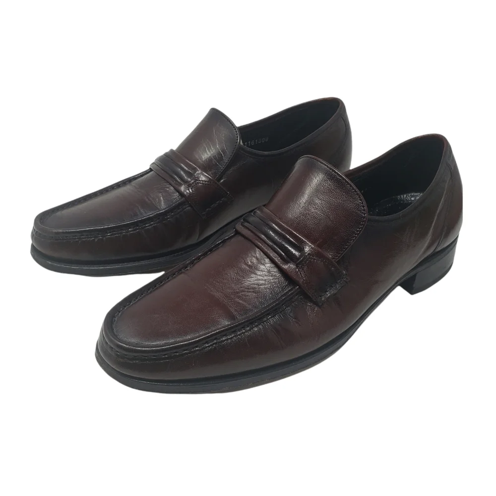 Florsheim Dark Brown Leather Loafers Size‎ 9.5 Leather Uppers and Soles